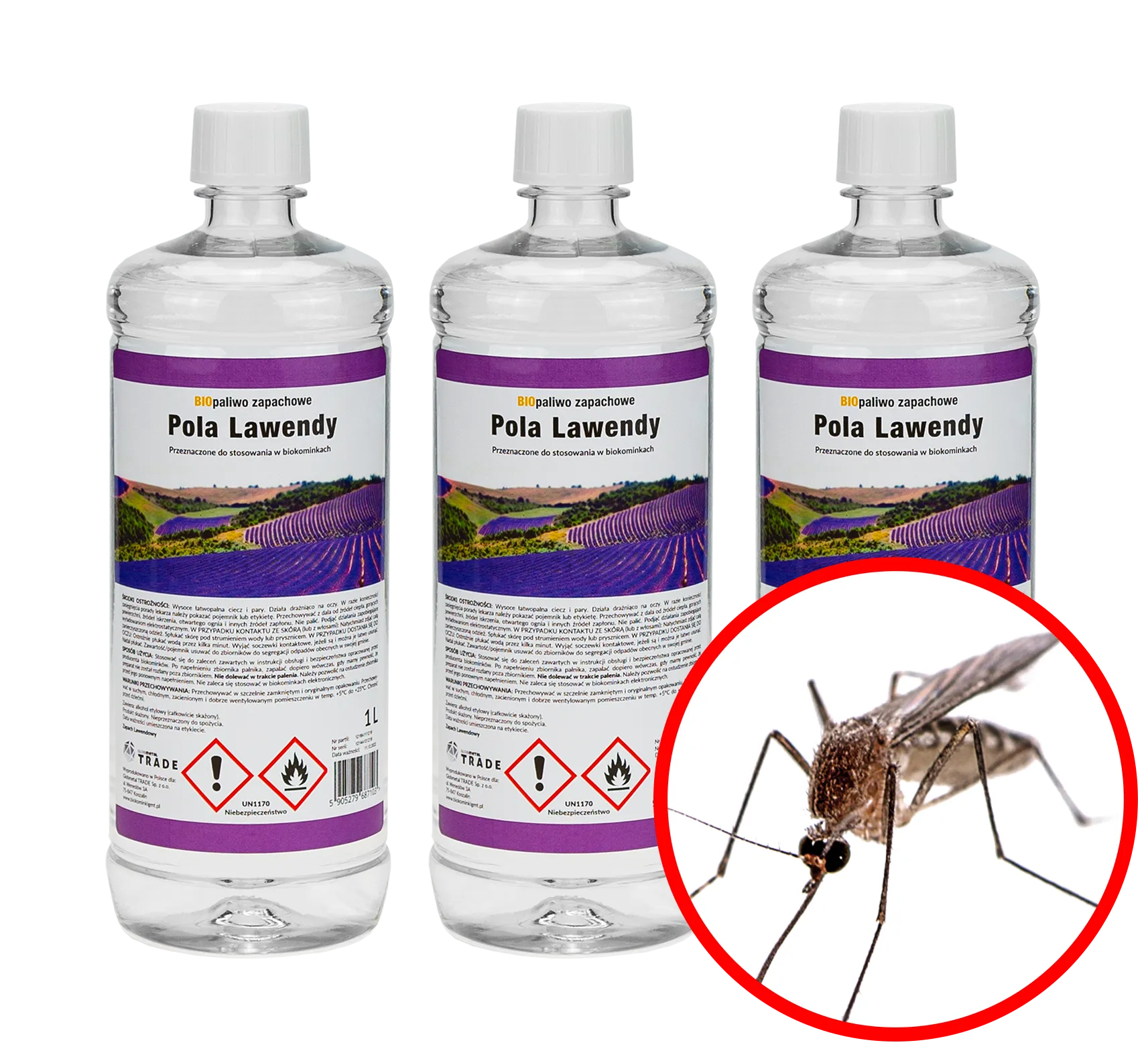 Bioethanol Set Lavendelfelder 3x1L - IgnisLumina.ch