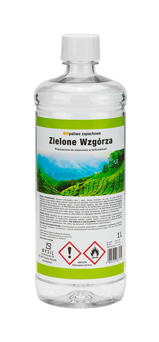 Bioethanol mit Duft 1L Grüne Hügel - IgnisLumina.ch