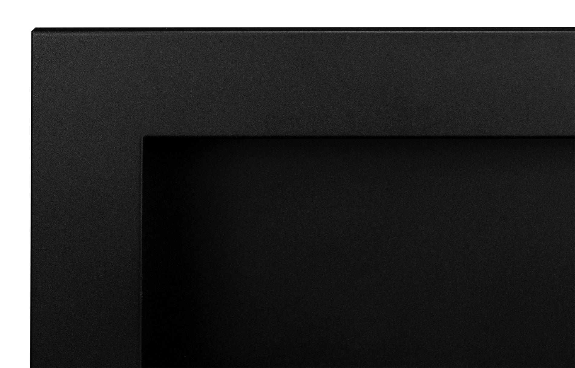 Biokamin 650x400 Slim Schwarz mit Glas - IgnisLumina.ch