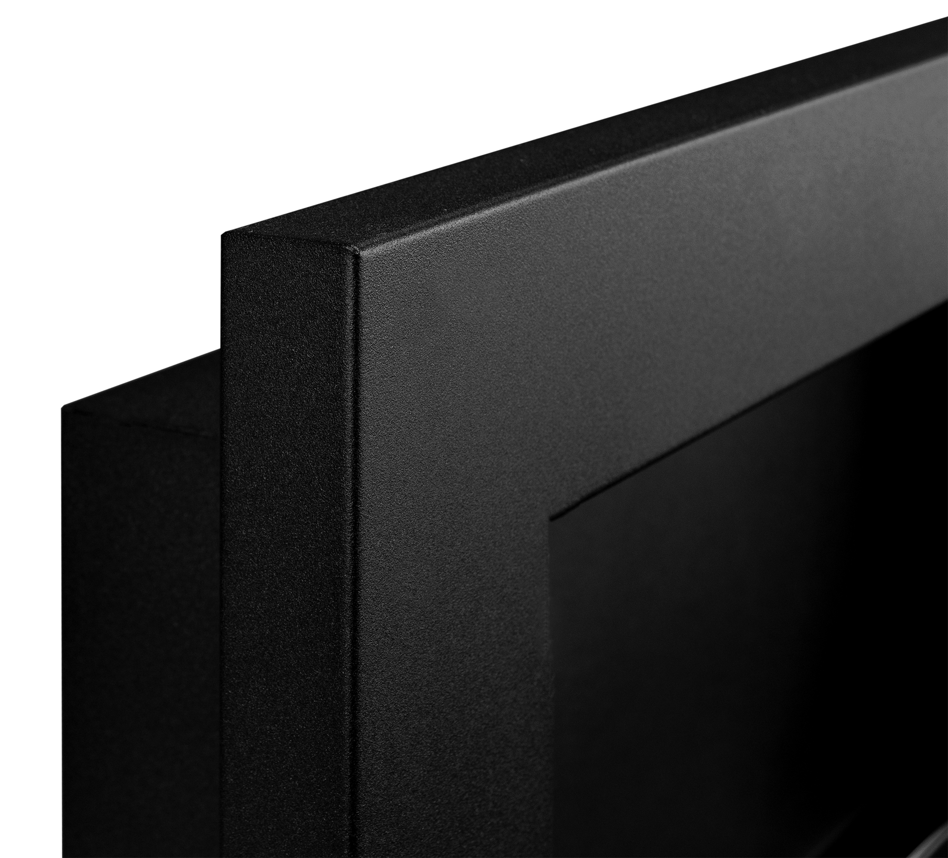 Biokamin 650x400 Slim Schwarz mit Glas - IgnisLumina.ch