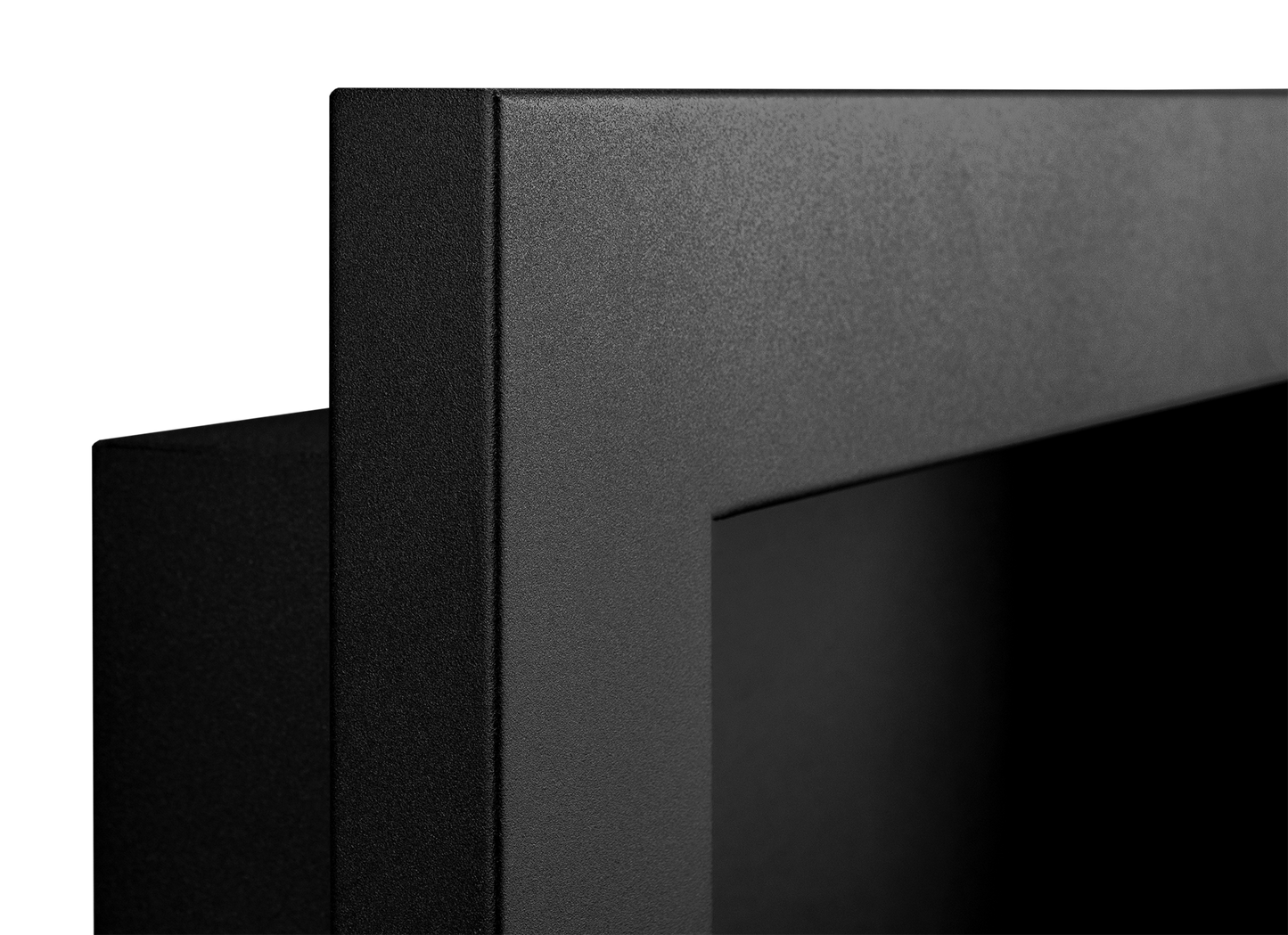 Biokamin 650x400 Slim Schwarz mit Glas - IgnisLumina.ch