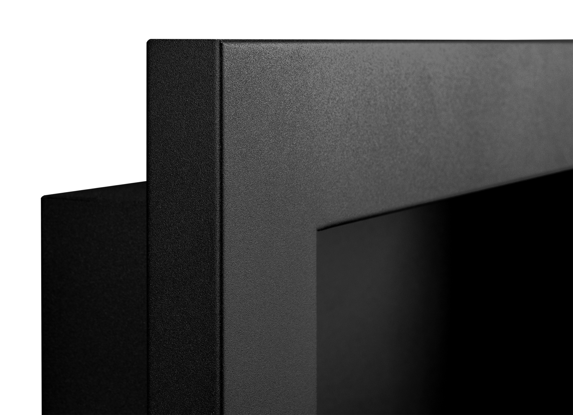 Biokamin 650x400 Slim Schwarz mit Glas - IgnisLumina.ch