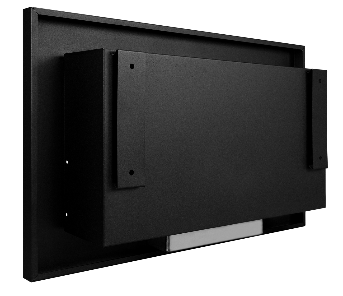 Biokamin 650x400 Slim Schwarz mit Glas - IgnisLumina.ch