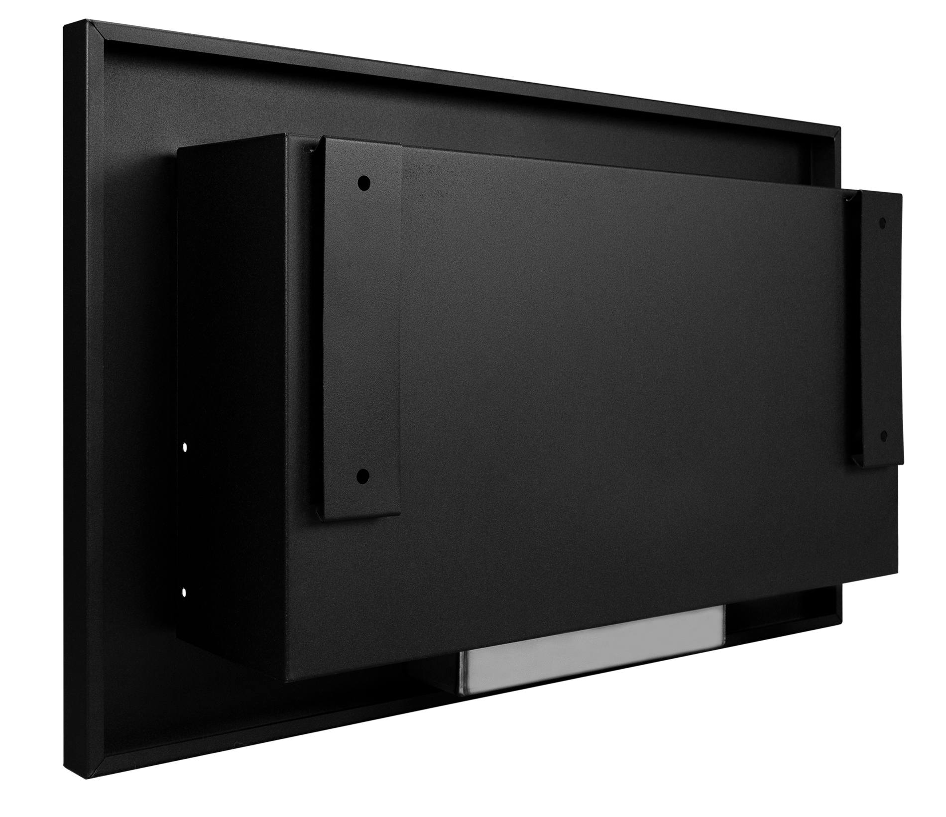 Biokamin 650x400 Slim Schwarz mit Glas - IgnisLumina.ch