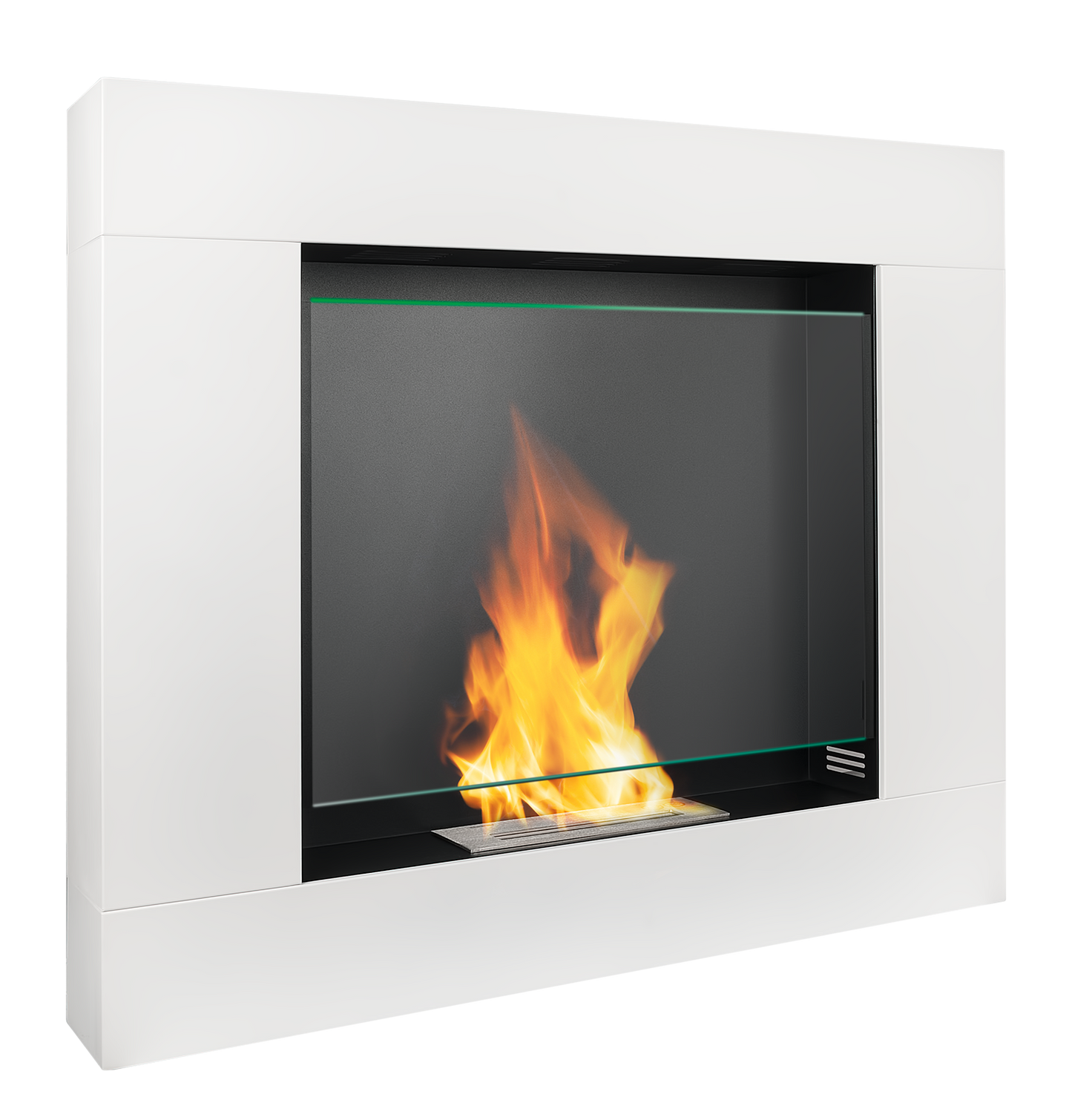 Biokamin Portal Asne Weiß Matt - IgnisLumina.ch
