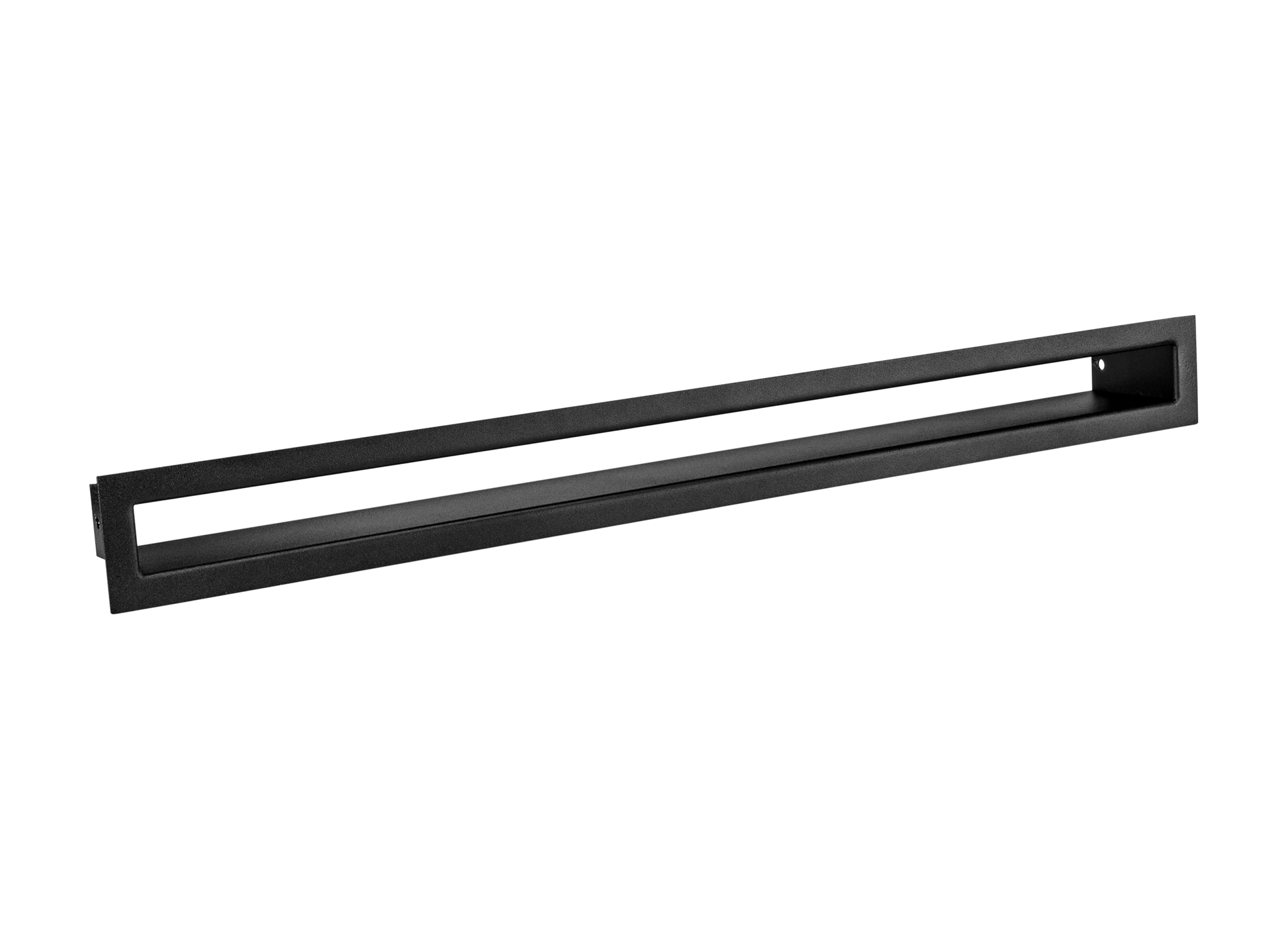 Lüftungsgitter für Kamin 600x60 Schwarz Matt - IgnisLumina.ch