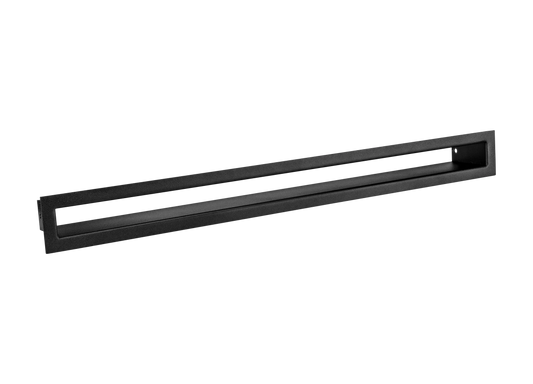 Lüftungsgitter für Kamin 600x60 Schwarz Matt - IgnisLumina.ch