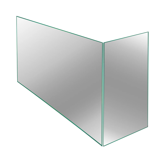 Glasscheiben für Eck-Biokamin BIO-ECO - IgnisLumina.ch