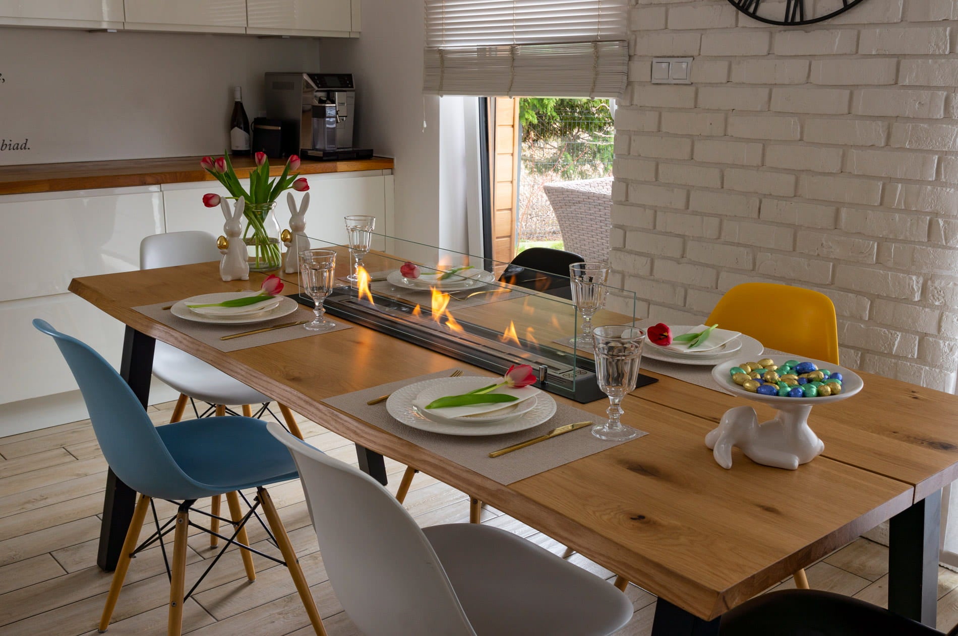 Einbau-Biokamin Einsatz 100 cm Schwarz Matt mit Glas - IgnisLumina.ch