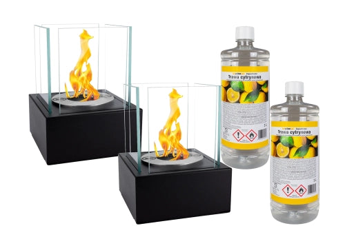 SET 2x Biokamin SMART + 2x Bioethanol ZITRONENGRAS - IgnisLumina.ch