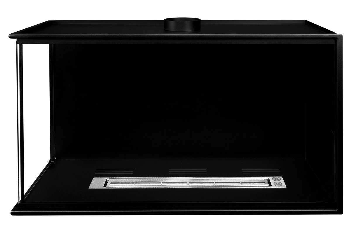 Einbau-Biokamin Eck BIO-ECO Links - IgnisLumina.ch