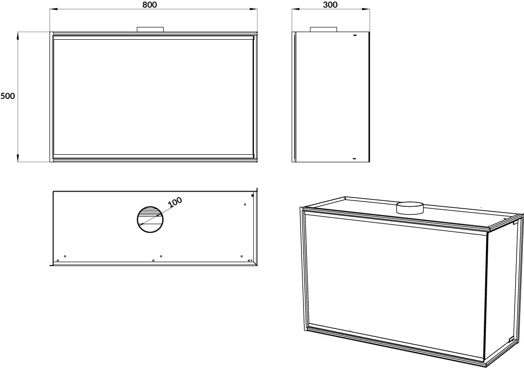 Einbau-Biokamin Eck BIO-ECO Rechts - IgnisLumina.ch