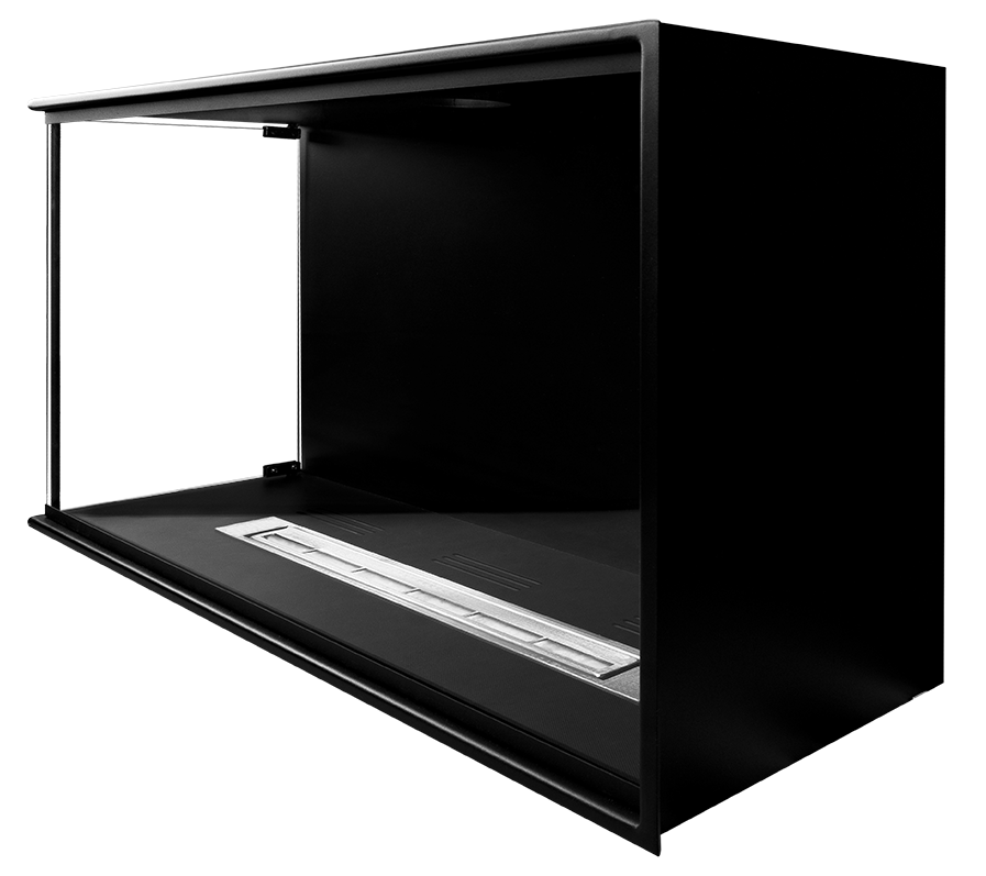 Einbau-Biokamin Eck BIO-ECO Links - IgnisLumina.ch