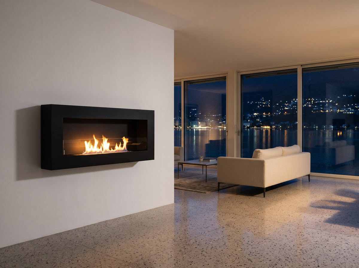 LUMINA Flammen 900 Box – Biocaminetto da parete