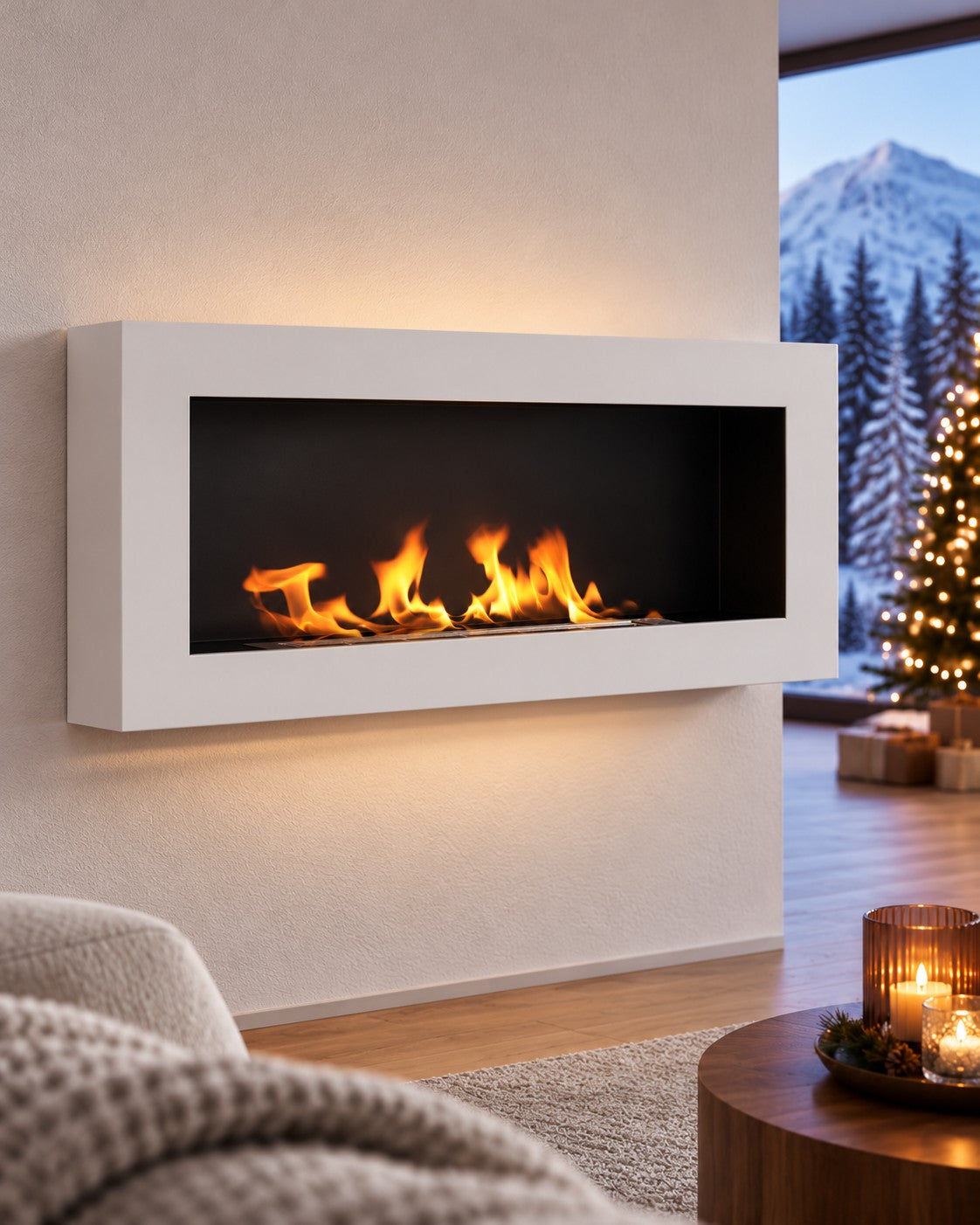 LUMINA Flammen 900 Box – Biocaminetto da parete