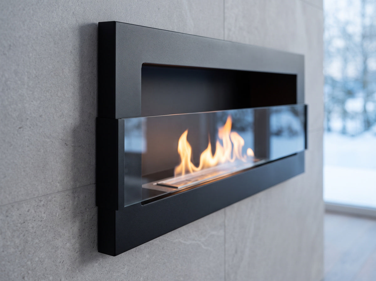 LUMINA Flammen 900 – Wall-mounted bioethanol fireplace