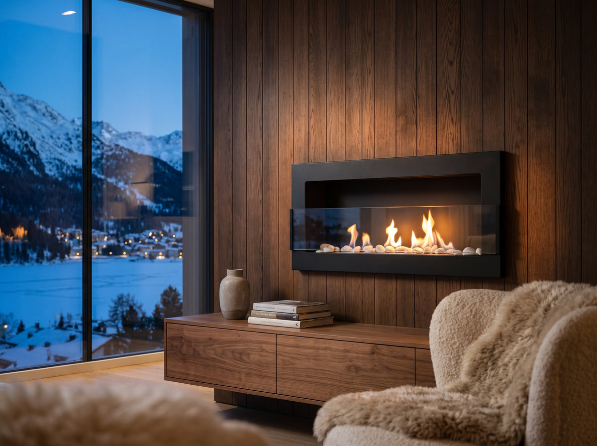 LUMINA Flammen 900 – Wall-mounted bioethanol fireplace
