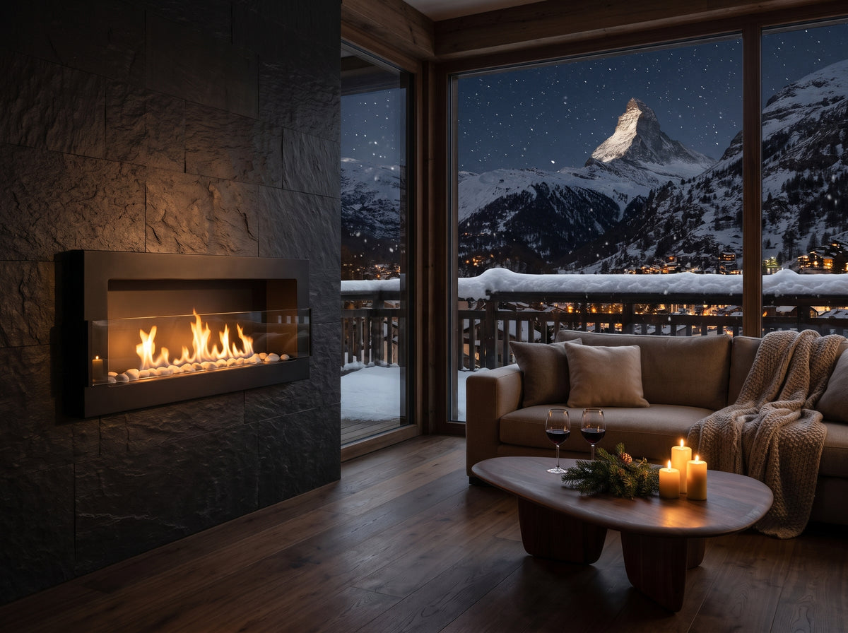 LUMINA Flammen 900 – Wall-mounted bioethanol fireplace