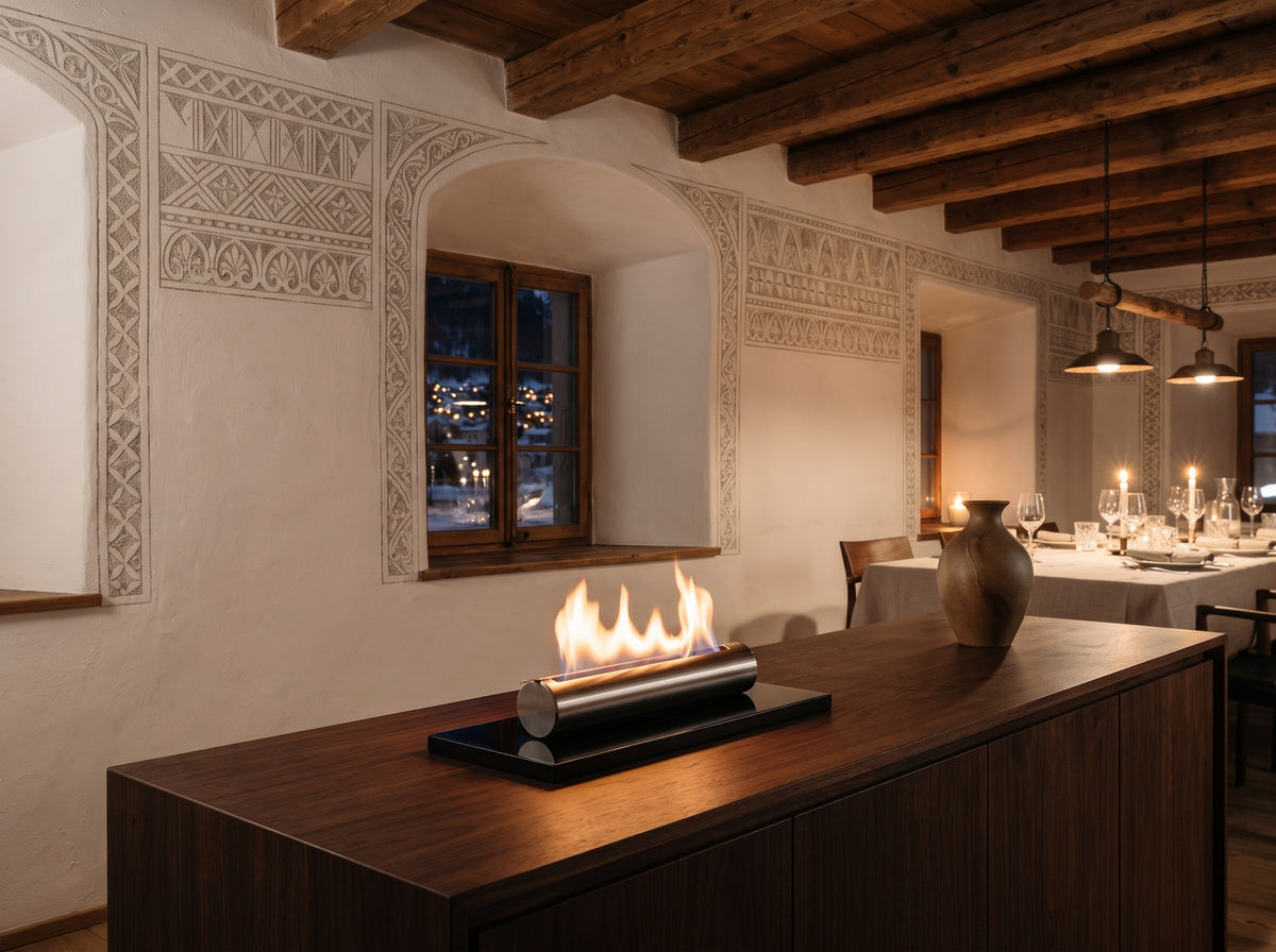 LUMINA Stainless – Tabletop bioethanol fireplace