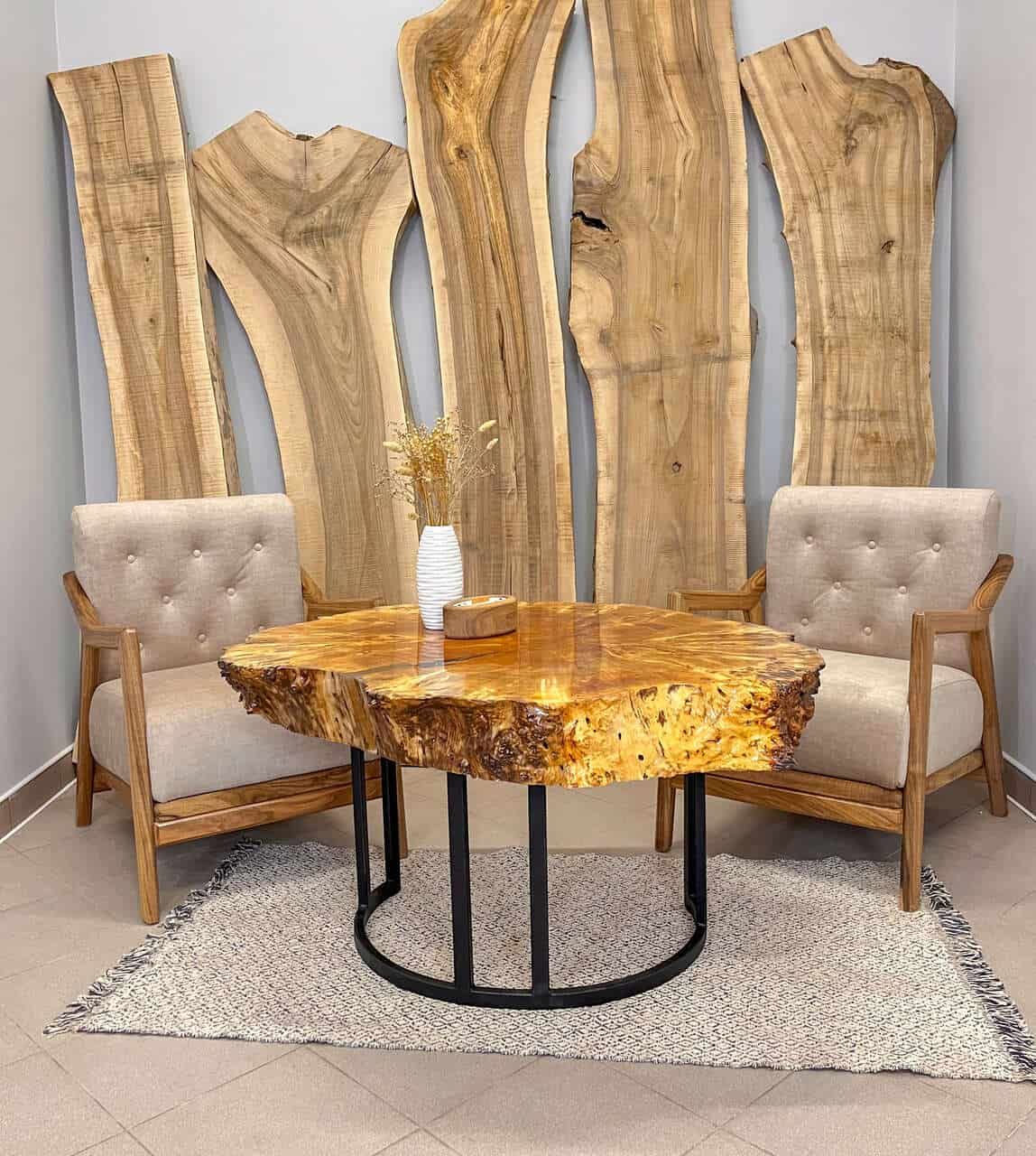 LUMINA Plaster – Epoxidharz Couchtisch Exklusivkollektion | Premium Design Schweiz