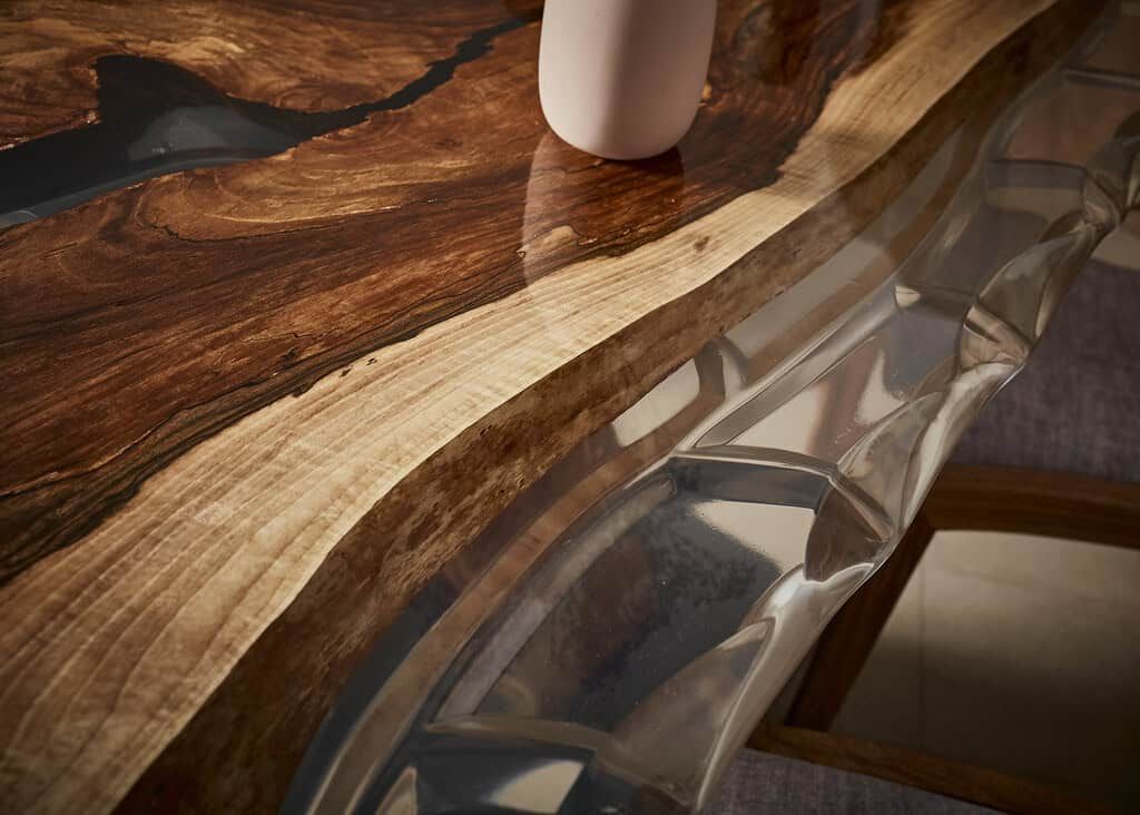 LUMINA Crystal – Epoxidharz Esstisch Exklusivkollektion – Ansicht 7 | IgnisLumina