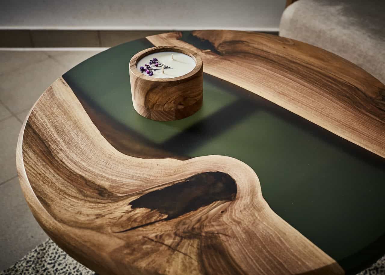 LUMINA Forrest – Epoxidharz Couchtisch Exklusivkollektion – Ansicht 4 | IgnisLumina