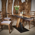 LUMINA Epoxy Dream – Walnut & Epoxy Resin Dining Table