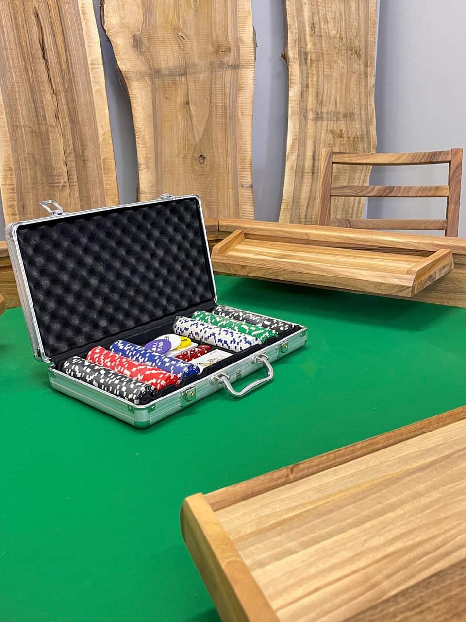 LUMINA Massivholz Pokertisch – Massivholz Tisch Exklusivkollektion – Ansicht 4 | IgnisLumina