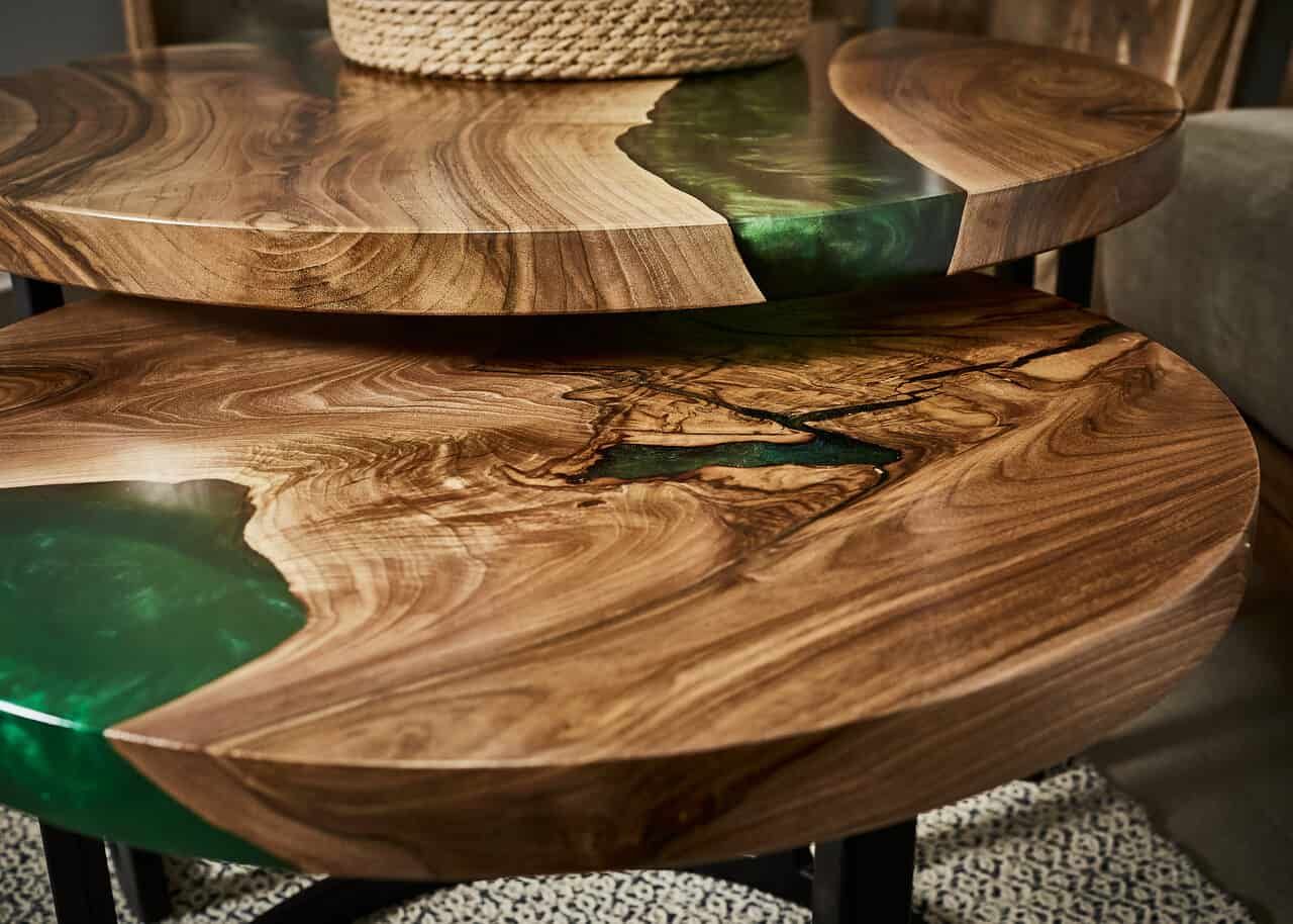 LUMINA Grüne Oase – Epoxidharz Couchtisch Exklusivkollektion – Ansicht 8 | IgnisLumina