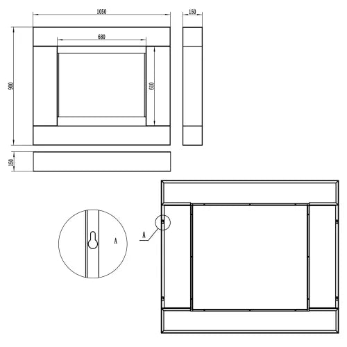 LUMINA Asne – Portal-Design Kamin Exklusivkollektion – Ansicht 8
