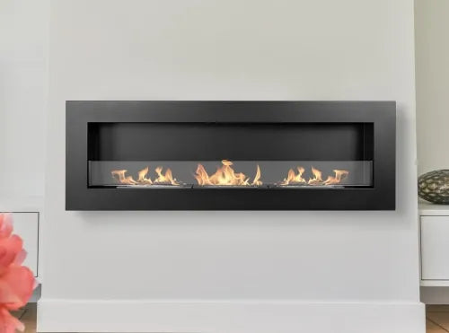 LUMINA Flammen 1200 Box – Haengender Bioethanol-Kamin mit Glasscheibe Exklusivkollektion – Haengender Bioethanol-Kamin mit Glasscheibe