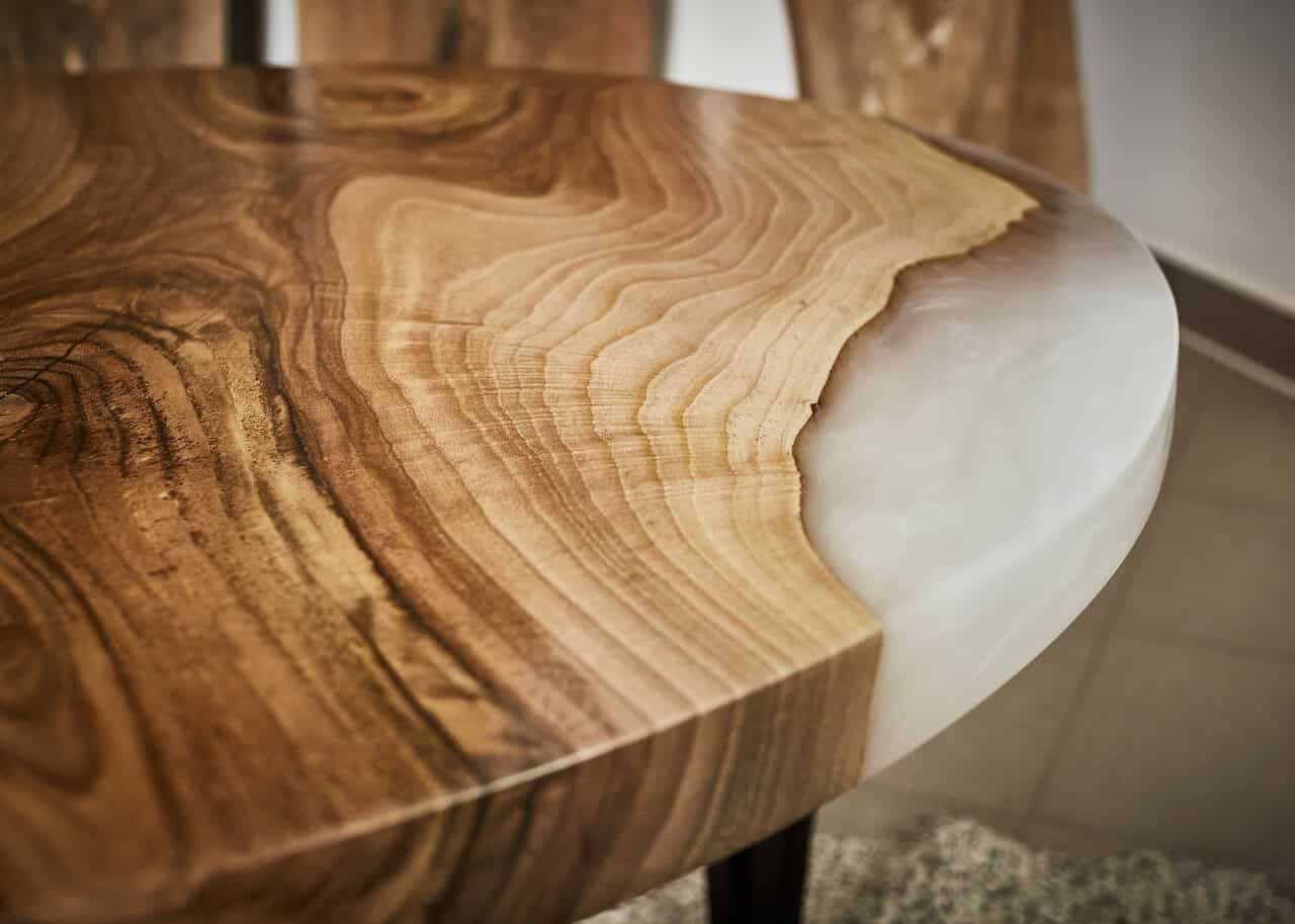 LUMINA Perlmutt – Epoxidharz Couchtisch Exklusivkollektion – Ansicht 5 | IgnisLumina