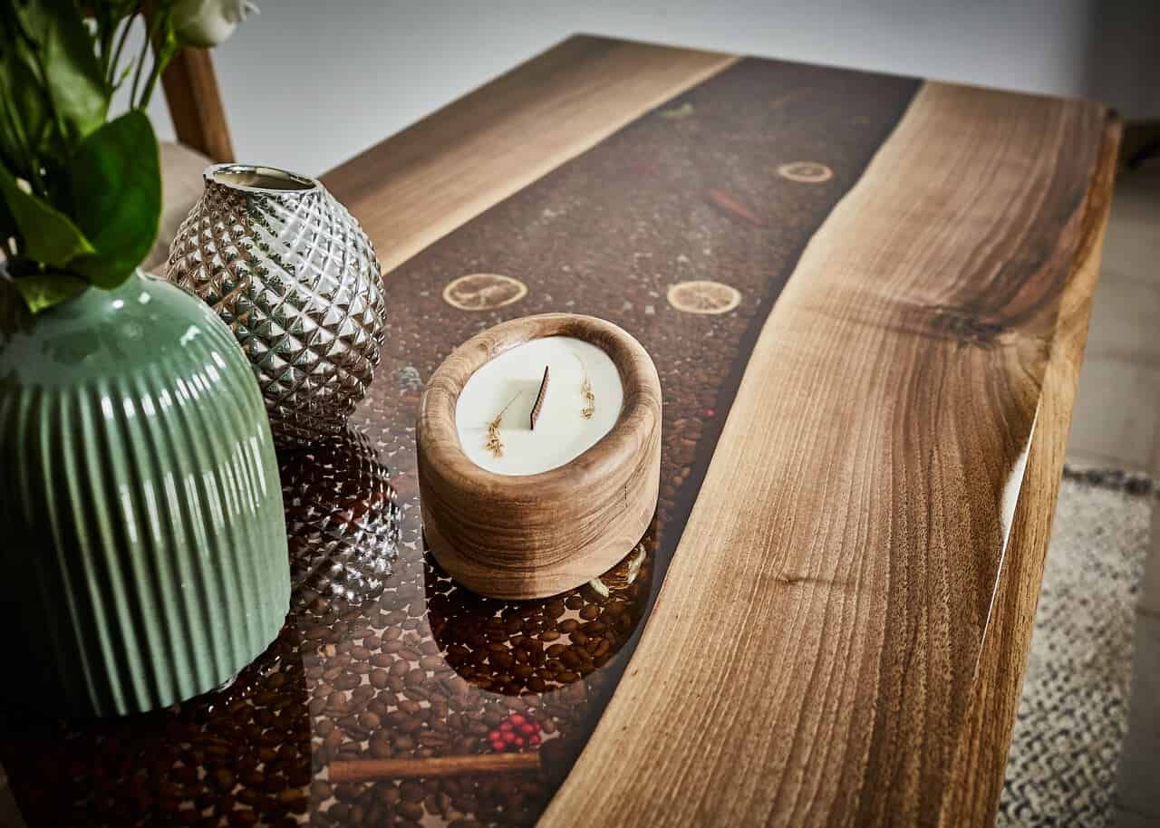 LUMINA Kaffeeleidenschaft – Epoxidharz Bank Exklusivkollektion – Ansicht 4 | IgnisLumina