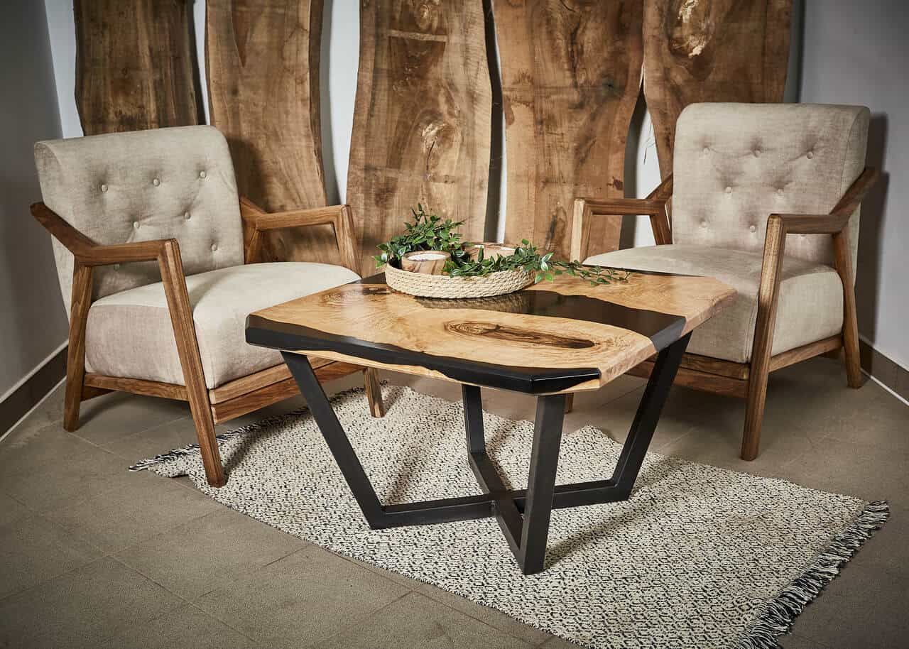LUMINA Schwarz Quadrat – Epoxidharz Couchtisch Exklusivkollektion | Premium Design Schweiz