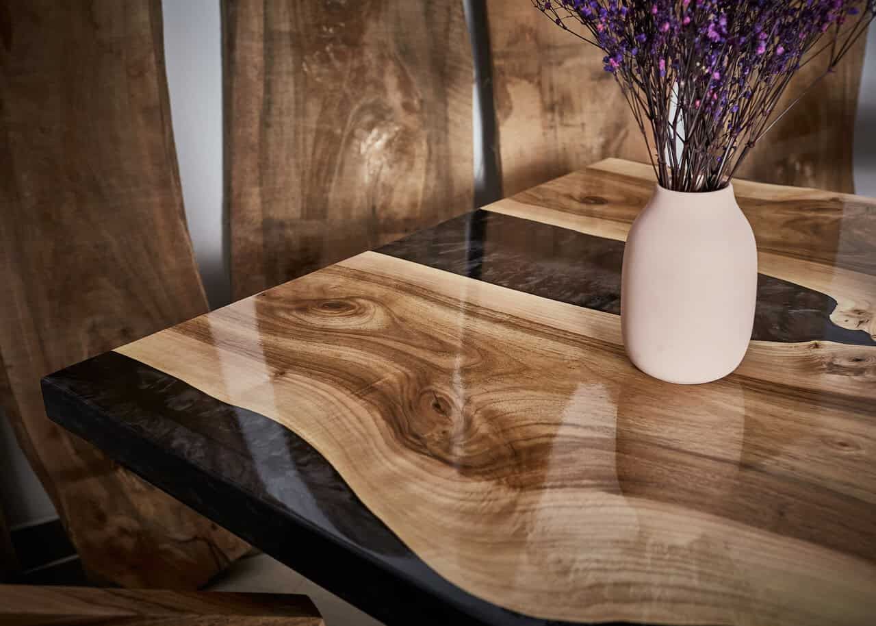 LUMINA Anthrazit – Epoxidharz Esstisch Exklusivkollektion – Ansicht 3 | IgnisLumina