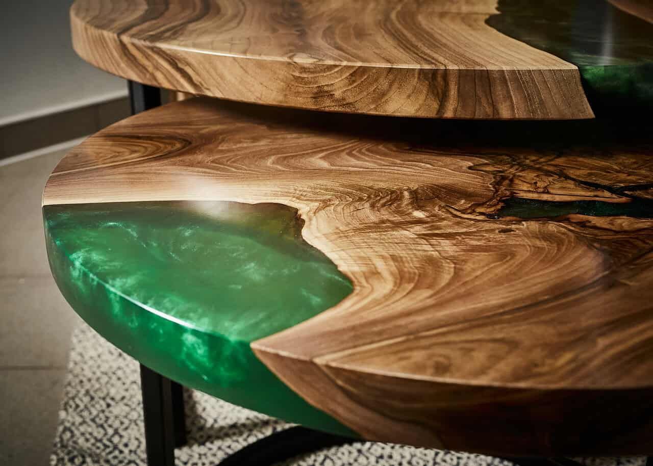 LUMINA Grüne Oase – Epoxidharz Couchtisch Exklusivkollektion – Ansicht 7 | IgnisLumina