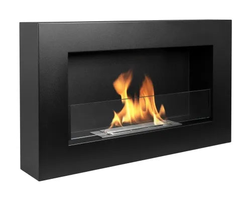 LUMINA Flammen 650 Box Glas – Haengender Bioethanol-Kamin mit Glasscheibe Exklusivkollektion – Ansicht 2