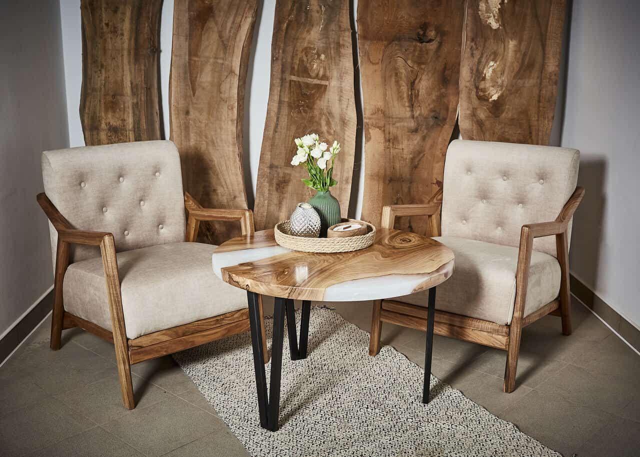 LUMINA Perlmutt – Epoxidharz Couchtisch Exklusivkollektion – Ansicht 2 | IgnisLumina