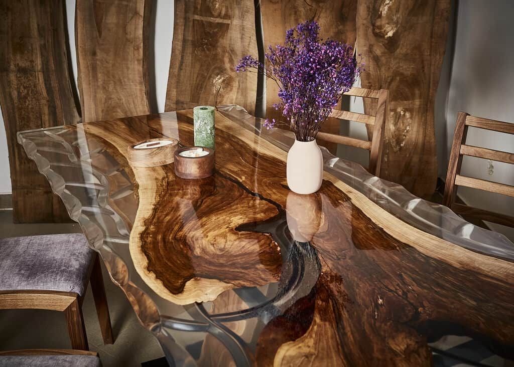 LUMINA Crystal – Epoxidharz Esstisch Exklusivkollektion | Premium Design Schweiz