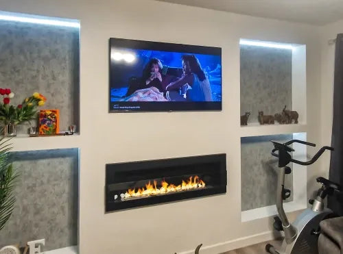 LUMINA Flammen 1200 Glas – Haengender Bioethanol-Kamin mit Glasscheibe Exklusivkollektion – Ansicht 47