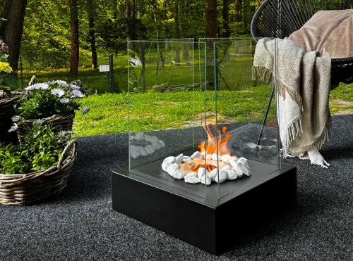 LUMINA Sunset Garden – Freistehender Bioethanol-Kamin Exklusivkollektion – Freistehender Bioethanol-Kamin