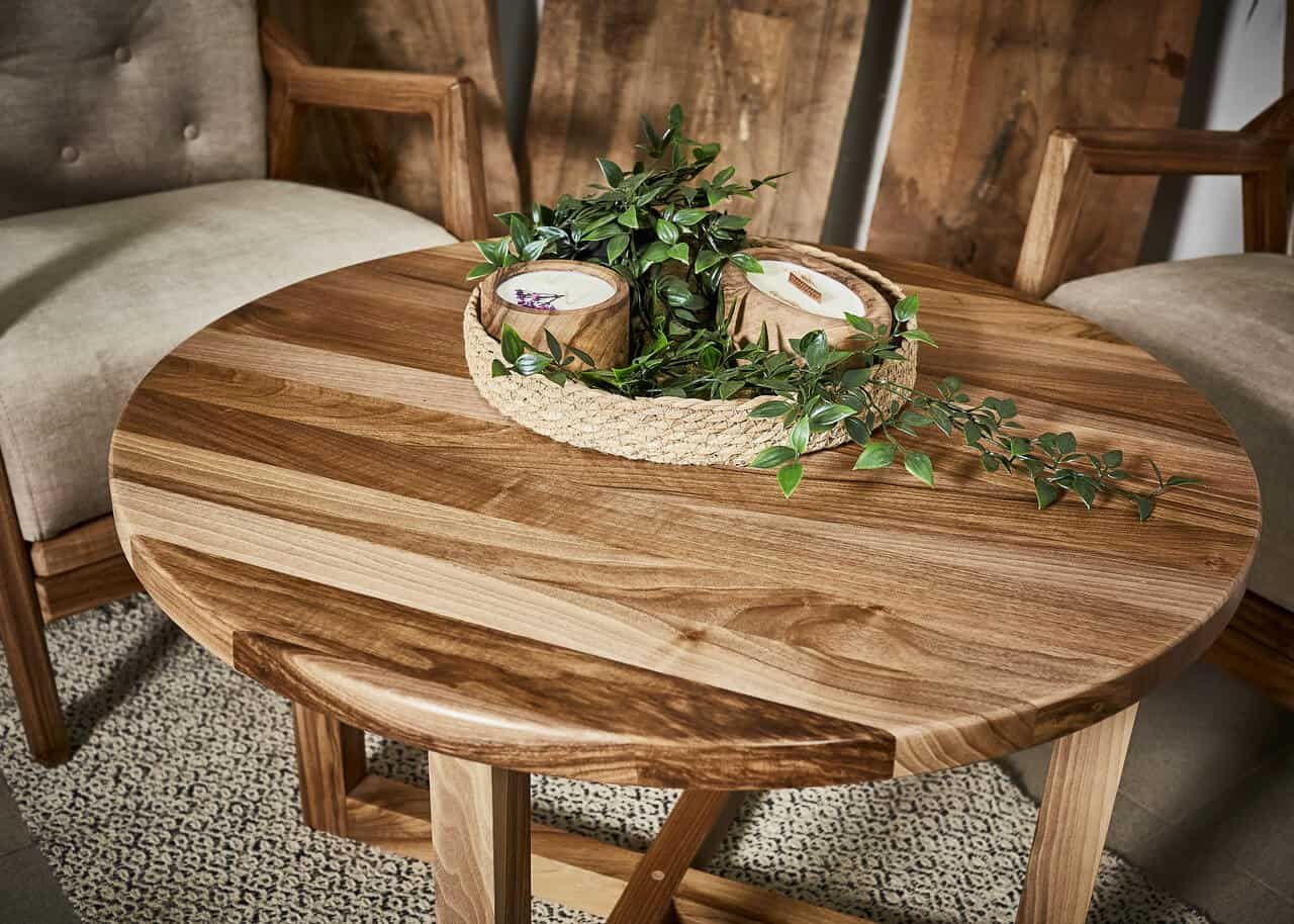 LUMINA Nussbaum – Epoxidharz Couchtisch Exklusivkollektion – Ansicht 4 | IgnisLumina