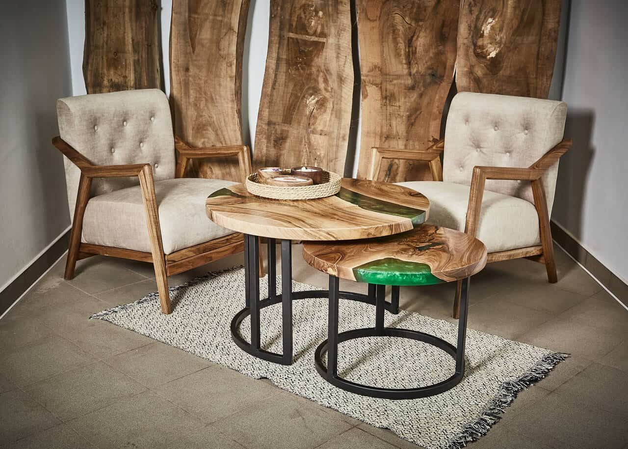 LUMINA Grüne Oase – Epoxidharz Couchtisch Exklusivkollektion | Premium Design Schweiz