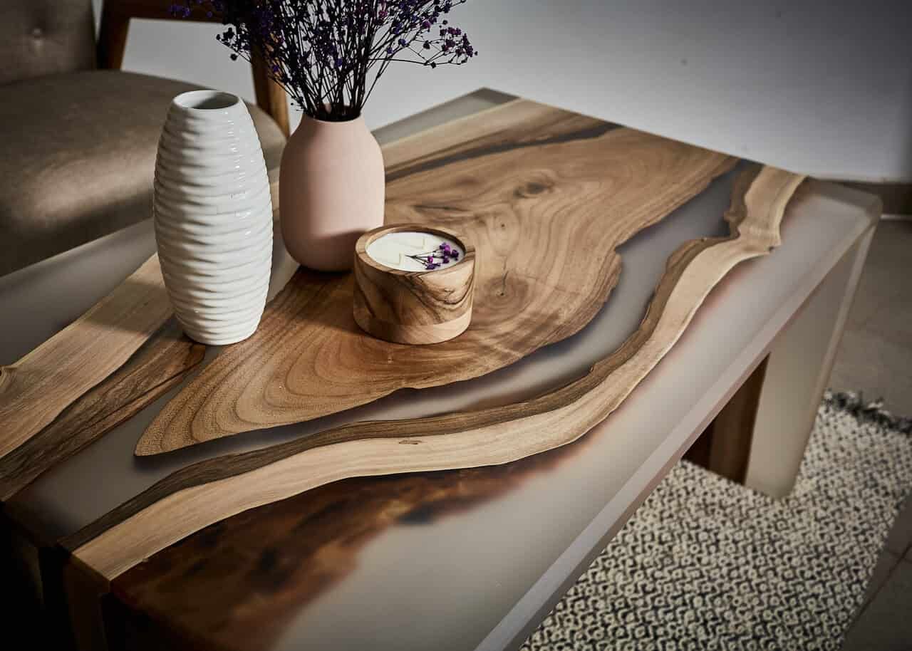 LUMINA Cremeweiß – Epoxidharz Bank Exklusivkollektion – Ansicht 2 | IgnisLumina