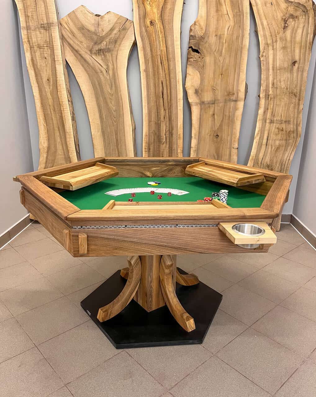 LUMINA Massivholz Pokertisch – Massivholz Tisch Exklusivkollektion | Premium Design Schweiz