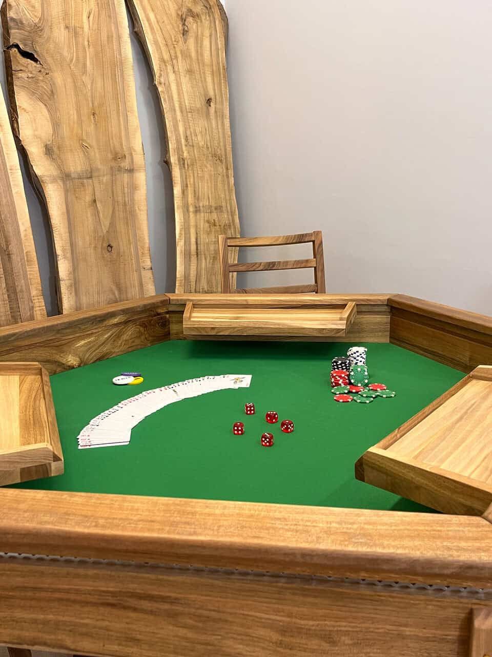 LUMINA Massivholz Pokertisch – Massivholz Tisch Exklusivkollektion – Ansicht 3 | IgnisLumina