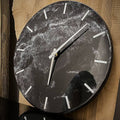 LUMINA Black – Epoxy Resin Wall Clock, Ø 40 cm