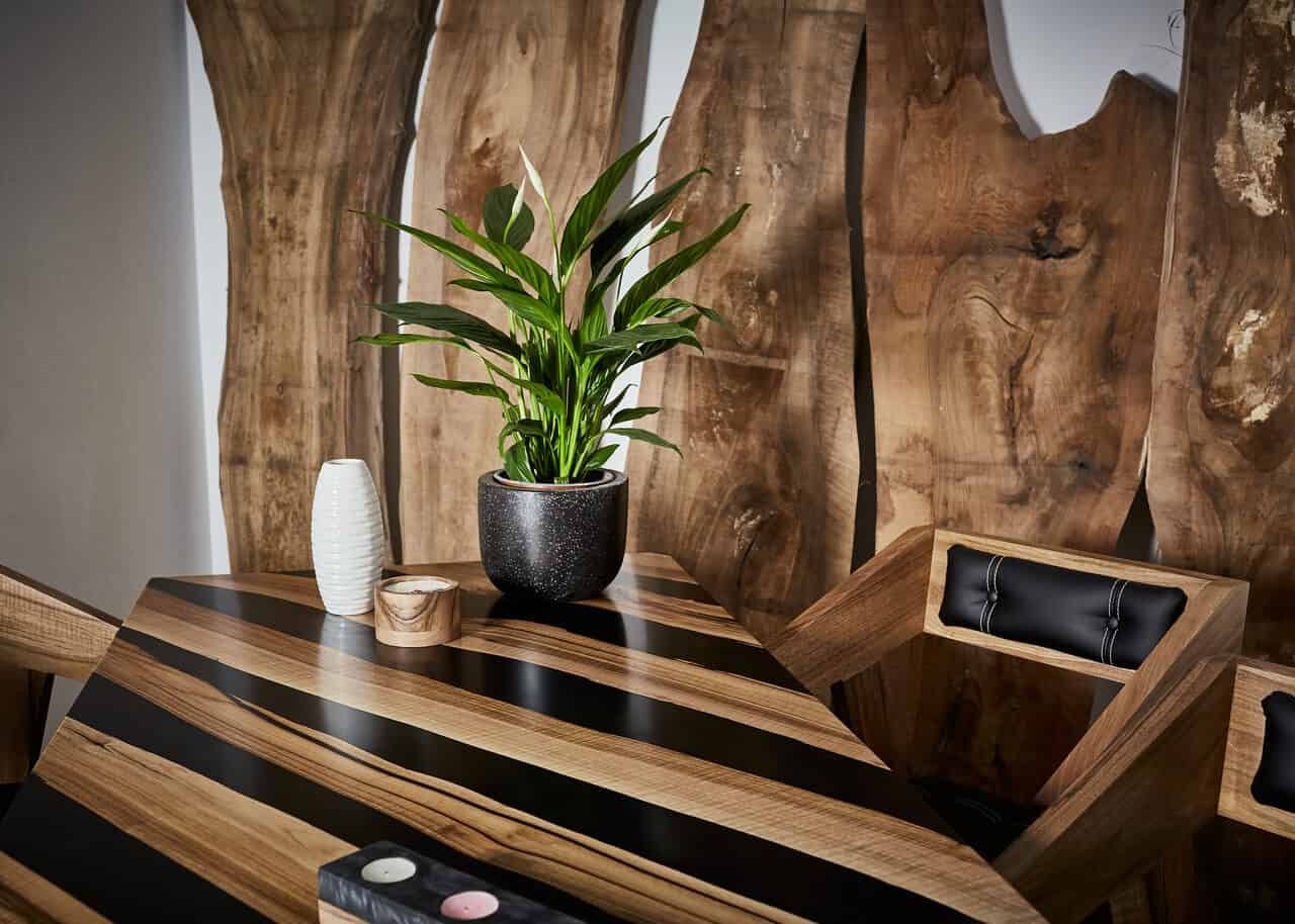 LUMINA Schwarzer Achat – Epoxidharz Esstisch Exklusivkollektion – Ansicht 4 | IgnisLumina