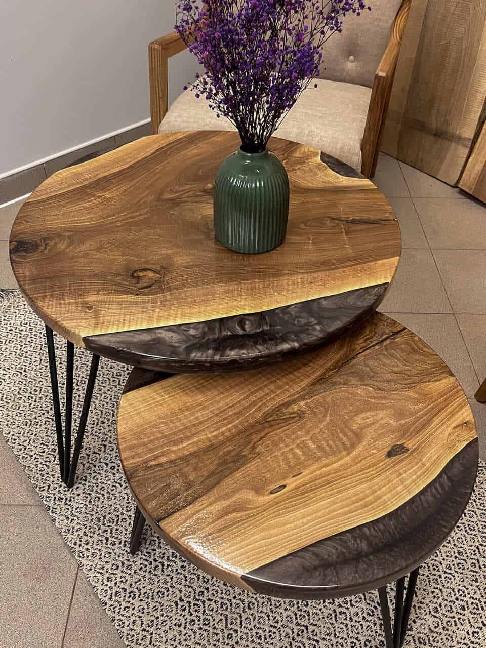 LUMINA Eclipse – Epoxidharz Couchtisch Exklusivkollektion – Ansicht 5 | IgnisLumina