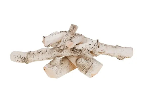 LUMINA Keramik-Holzscheite Birke – Exklusives Zubehoer Exklusivkollektion – Exklusives Zubehoer